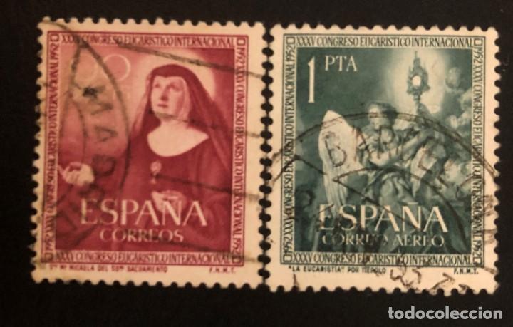 Sellos: ESPA&Ntilde;A 1952 EDIFIL 1116/1117 USADO - Foto 1