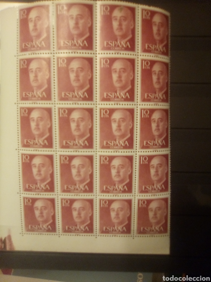 Sellos: Bloque de 20 B&aacute;sica Franco 10 c - Foto 1