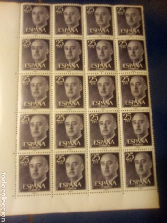 Sellos: Bloque 20 B&aacute;sica Franco 25 c - Foto 1