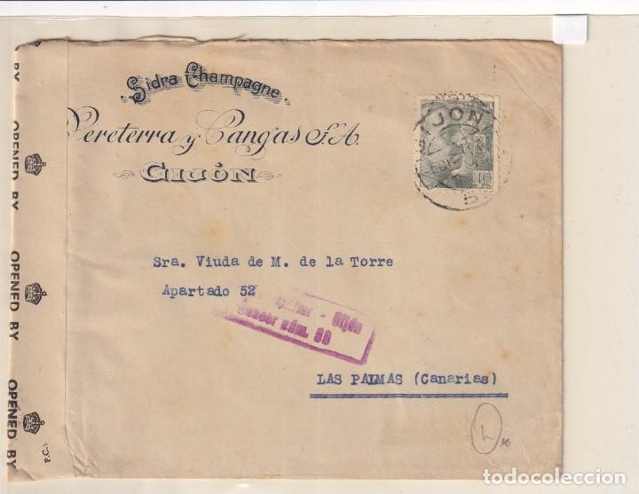 Selos: Sobre con publicidad Sidra Champagne. Ferreter&iacute;a y Cangas Gij&oacute;n. Las Palmas Canarias