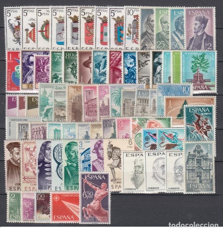 Sellos: Spain 1966 - A&ntilde;o completo mnh** - Foto 1