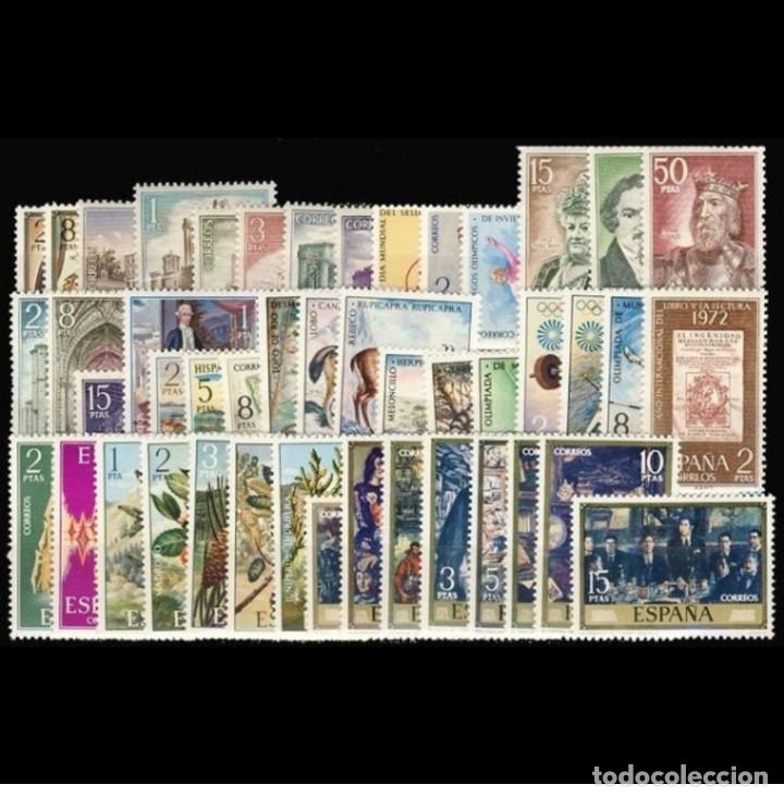 Sellos: Spain 1972 - Complete year mnh** - Foto 1