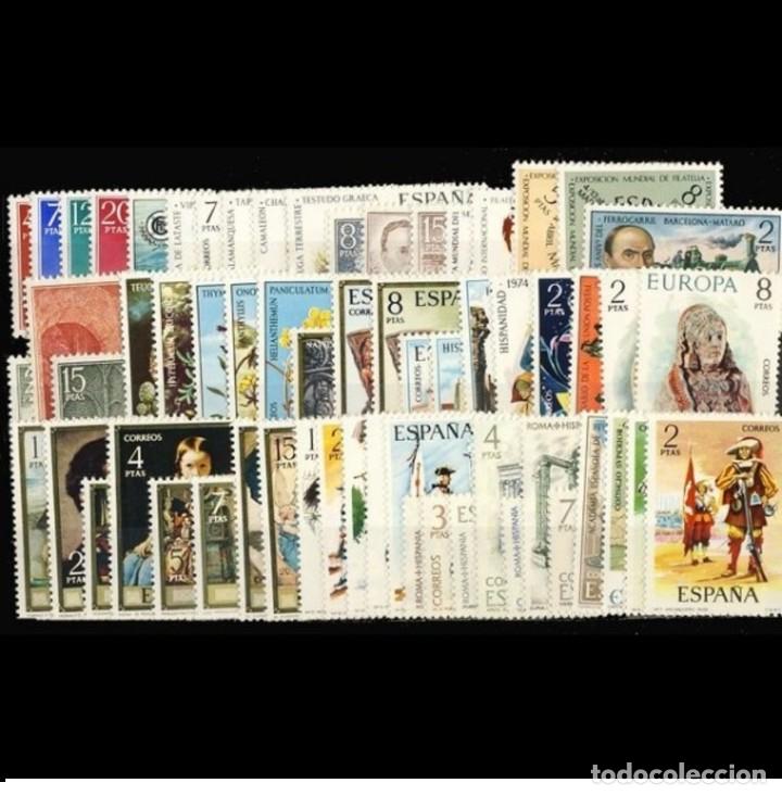 Sellos: Spain 1974 - Complete year mnh** - Foto 1