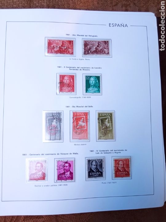 Sellos: SELLOS DE ESPA&Ntilde;A,a&ntilde;o1961 - Foto 1