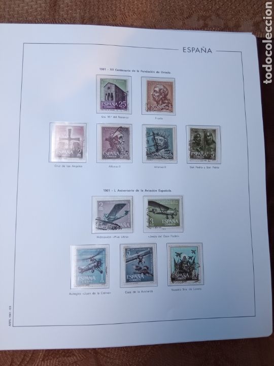 Sellos: SELLOS DE ESPA&Ntilde;A,a&ntilde;o 1961 - Foto 1