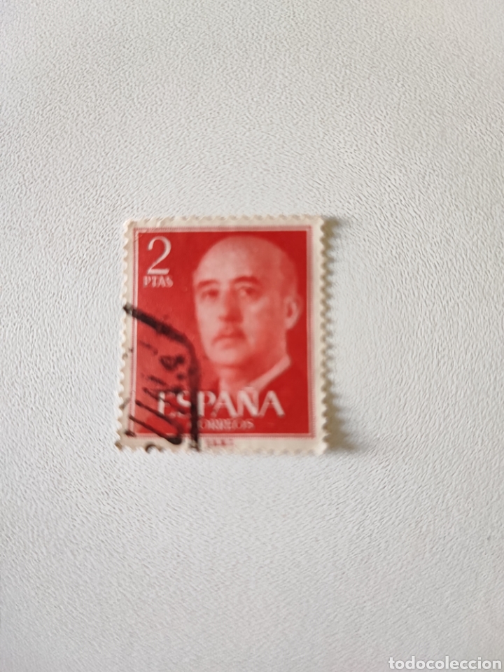 Sellos: Segell 2 pessetes vermell - Foto 1