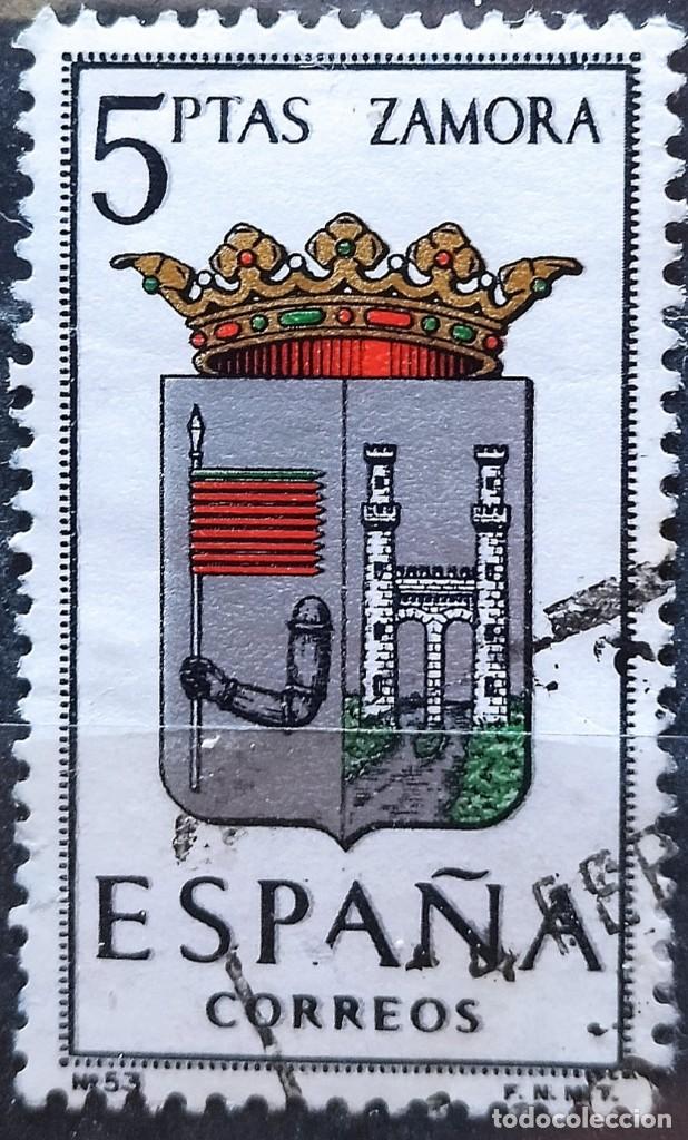 Sellos: ESPA&Ntilde;A 1966 Escudos. Zamora. USADO. - Foto 1