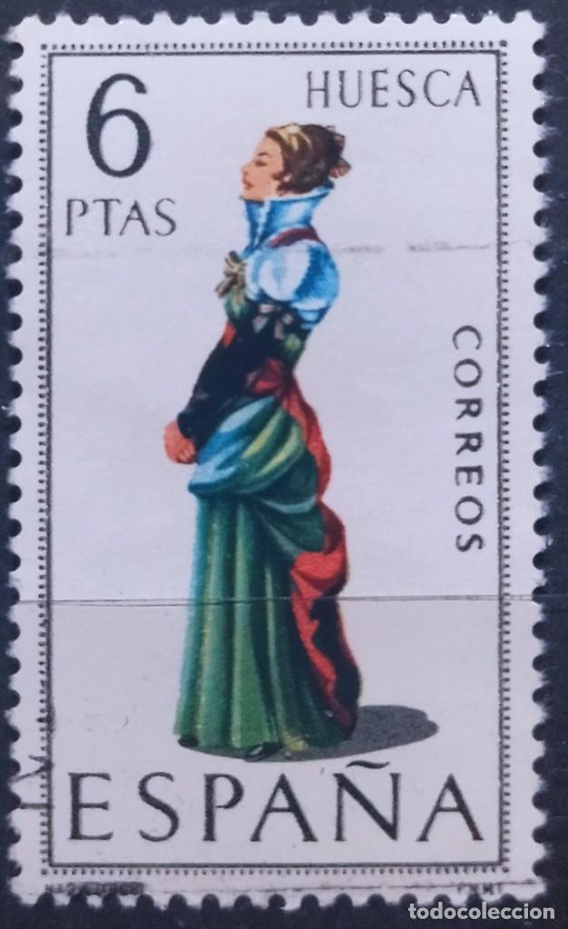 Sellos: ESPA&Ntilde;A 1968 Trajes T&iacute;picos. Huesca. USADO. - Foto 1