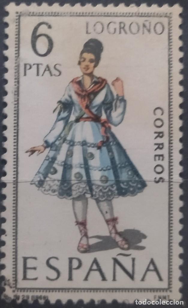 Sellos: ESPA&Ntilde;A 1969 Trajes T&iacute;picos. Logro&ntilde;o. USADO. - Foto 1