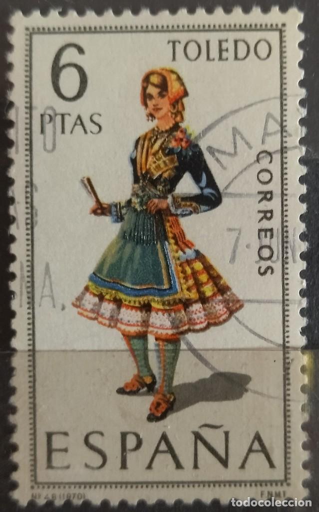 Sellos: ESPA&Ntilde;A 1979 Trajes T&iacute;picos. Toledo. USADO. - Foto 1