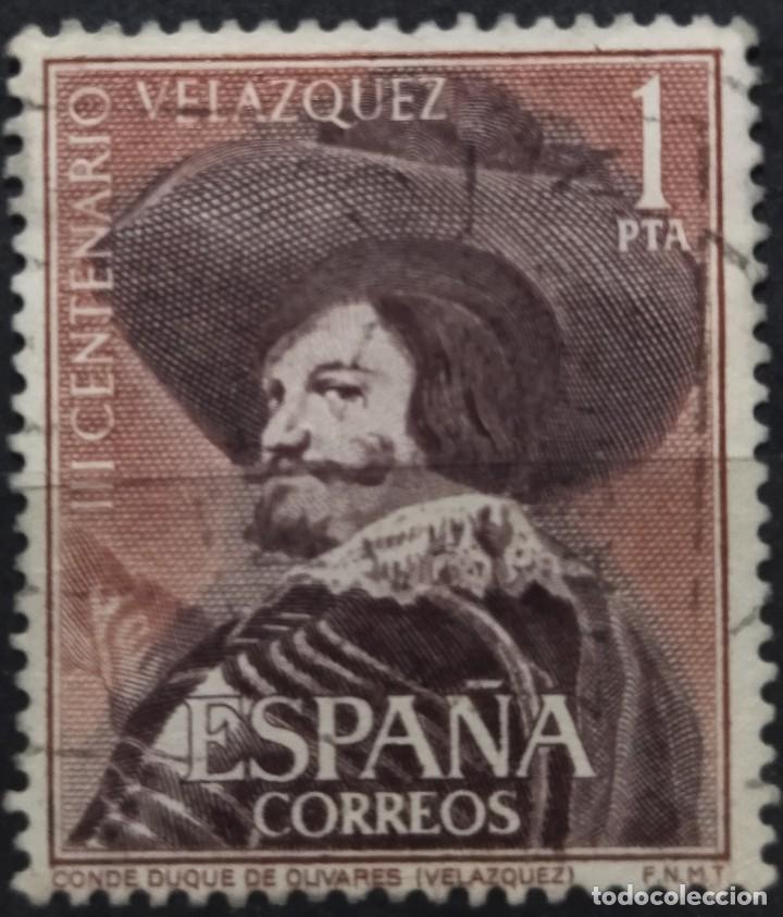 Sellos: Espa&ntilde;a 1961 Vel&aacute;zquez. USADO. - Foto 1