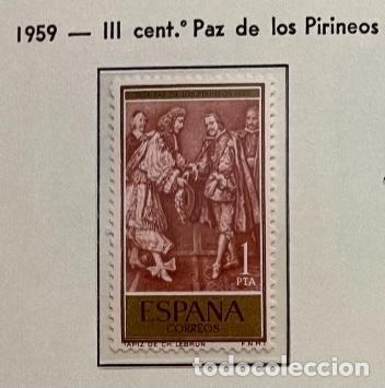 Sellos: Sello 1959 III Cent. Paz de los Pirineos 1pta - Foto 1