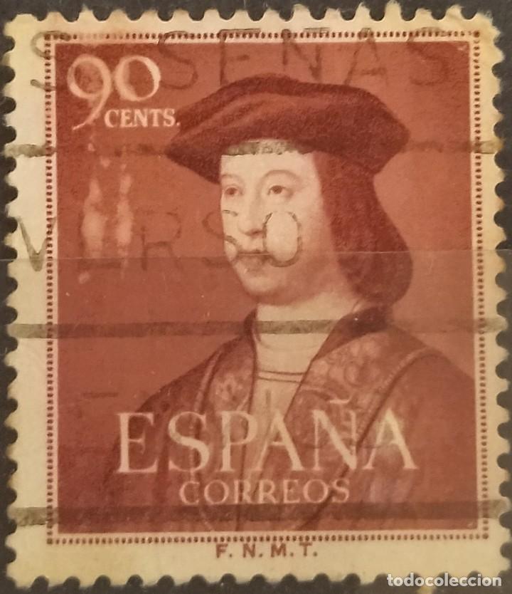 Sellos: Espa&ntilde;a 1952 Fernando el Cat&oacute;lico. USADO. - Foto 1