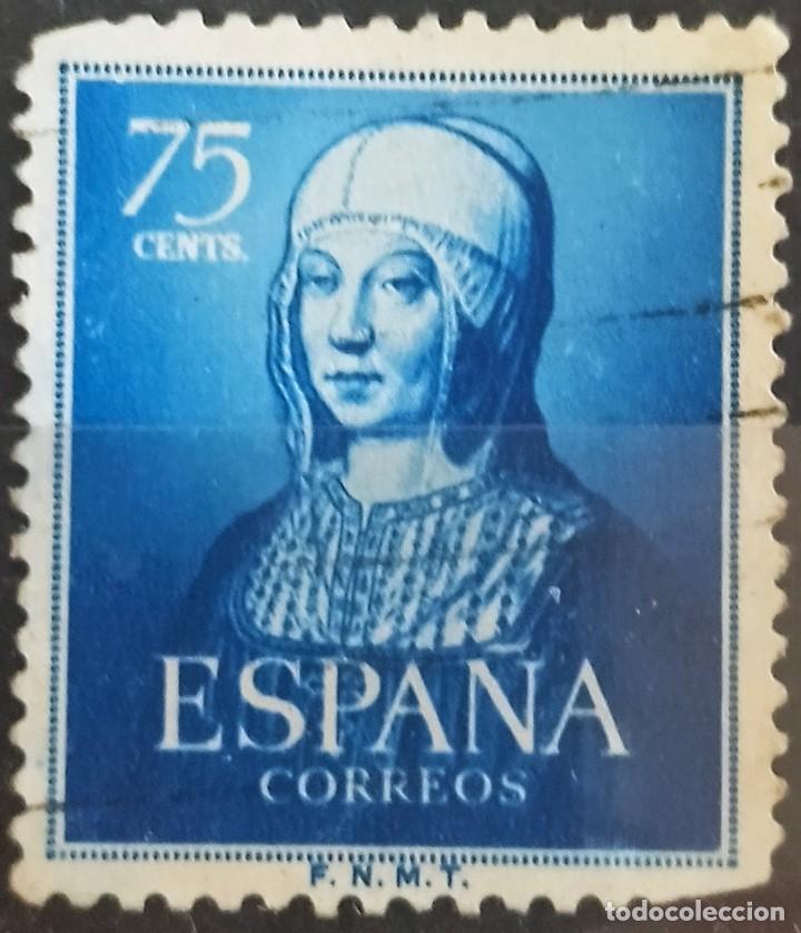 Sellos: Espa&ntilde;a 1952 Isabel la Cat&oacute;lica. USADO. - Foto 1