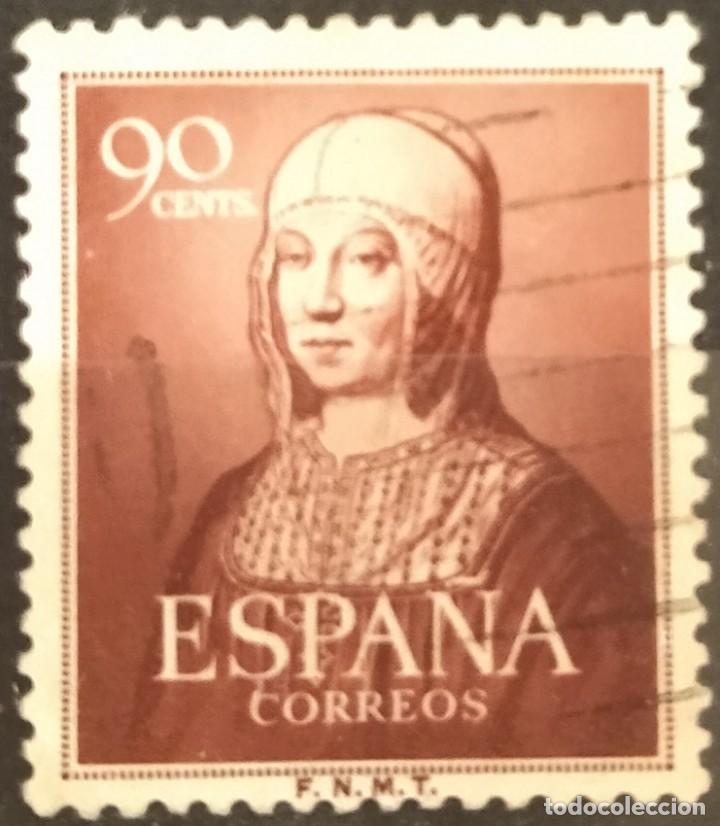 Sellos: Espa&ntilde;a 1952 Isabel la Cat&oacute;lica. USADO. - Foto 1