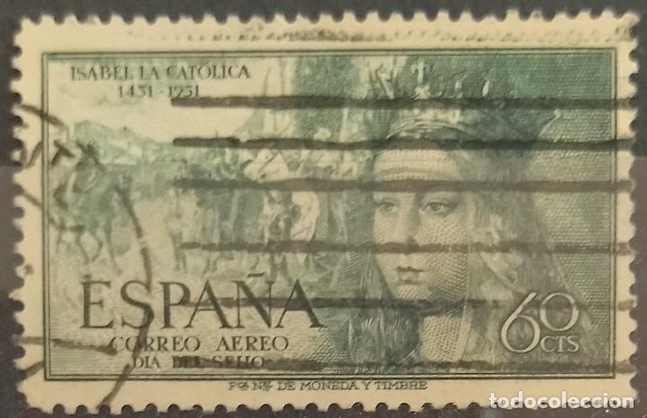 Sellos: Espa&ntilde;a 1952 Isabel la Cat&oacute;lica. USADO. - Foto 1