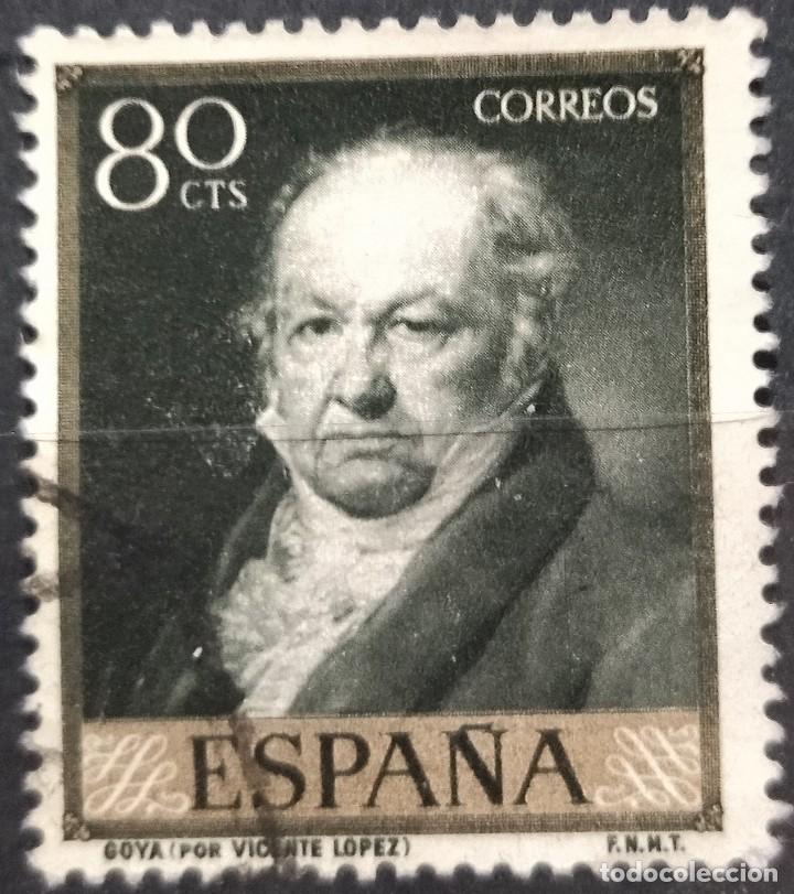 Sellos: Espa&ntilde;a 1958 Goya. USADO. - Foto 1