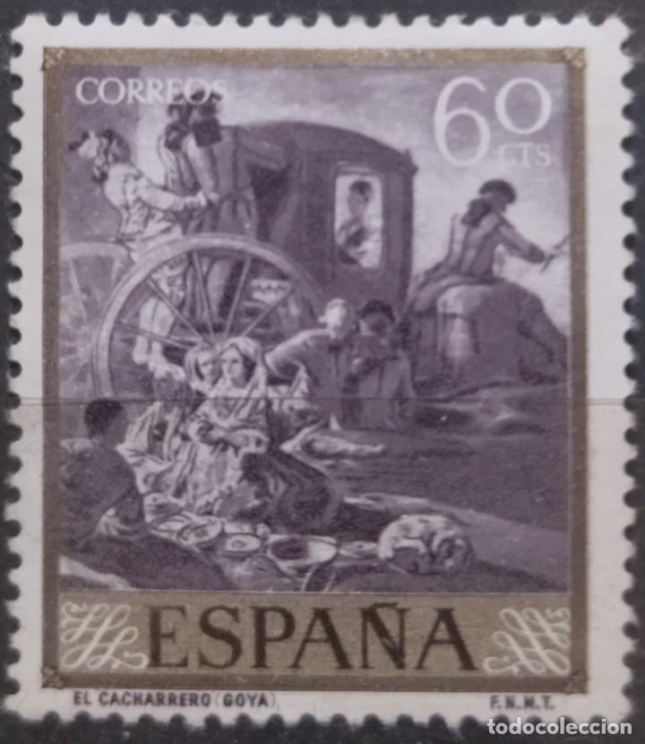 Sellos: Espa&ntilde;a 1958 Goya. USADO. - Foto 1