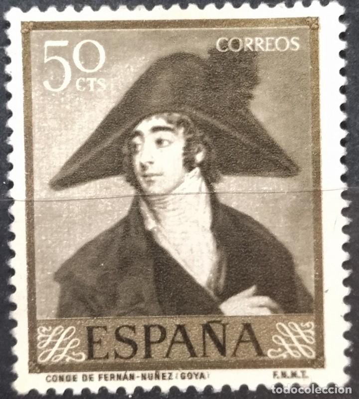 Sellos: Espa&ntilde;a 1958 Goya. USADO. - Foto 1