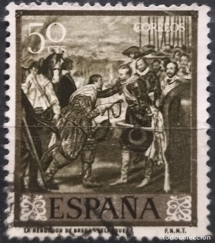 Sellos: Espa&ntilde;a 1959 Vel&aacute;zquez. USADO. - Foto 1