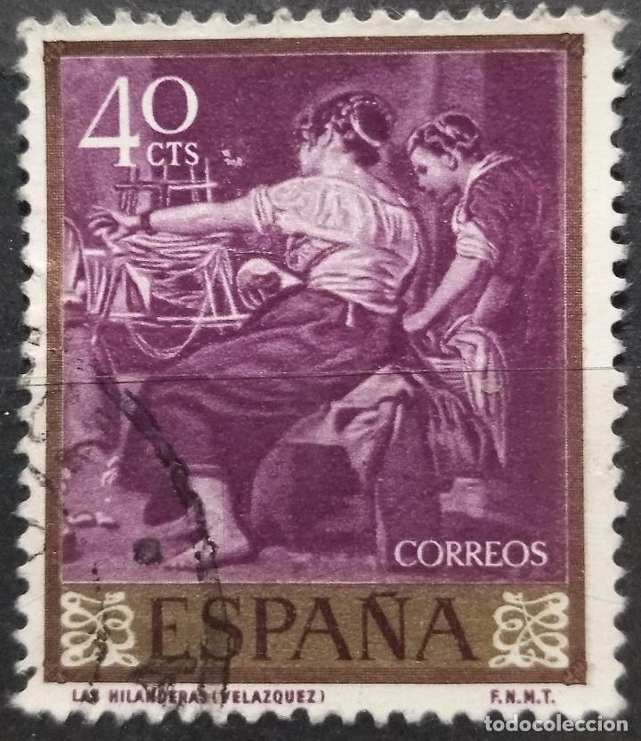 Sellos: Espa&ntilde;a 1959 Vel&aacute;zquez. USADO. - Foto 1