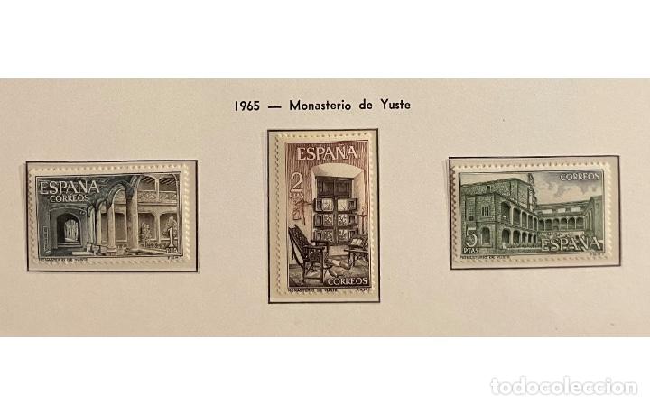 Sellos: Lote 3 Sellos 1965 Monasterio de Yuste - Foto 1