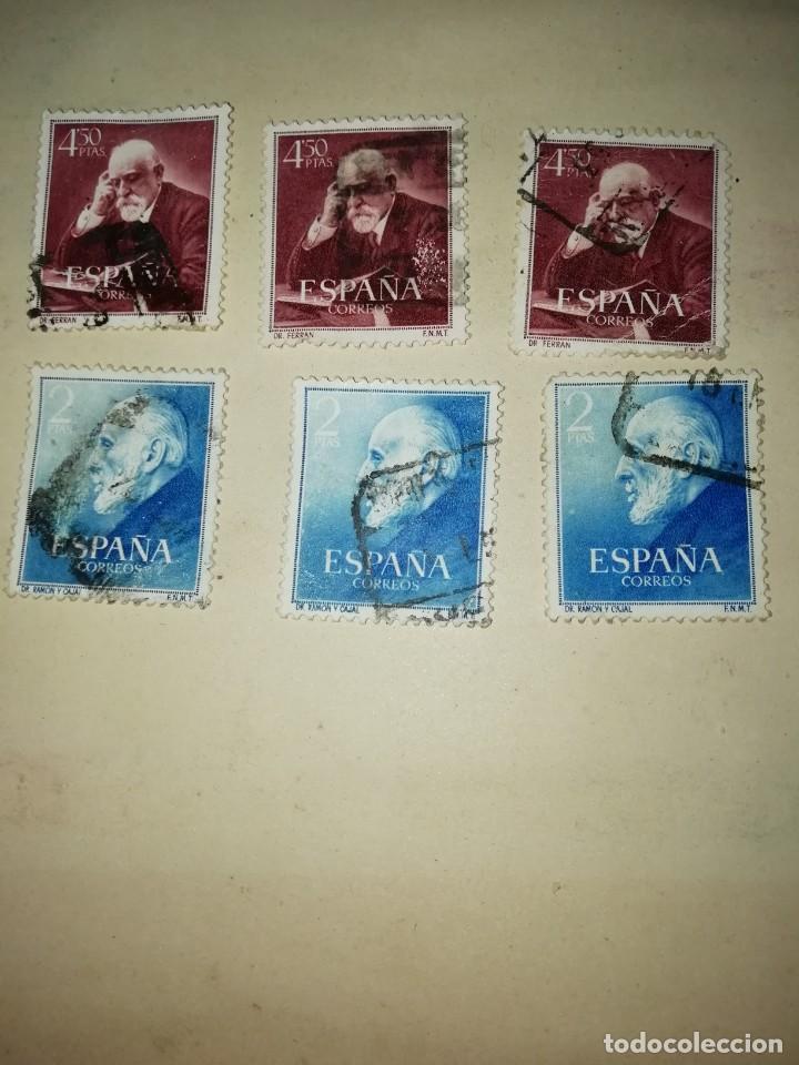 Sellos: 3 series completa ram&oacute;n y cajal 1952 usados - Foto 1