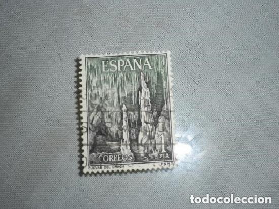 Sellos: SELLO DE 1 PESETA CUEVAS DEL DRACH - Foto 1