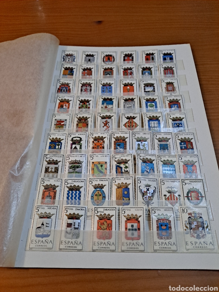 Sellos: COLECCI&Oacute;N COMPLETA DE SELLOS DE LOS ESCUDOS DE ESPA&Ntilde;A, VER - Foto 2