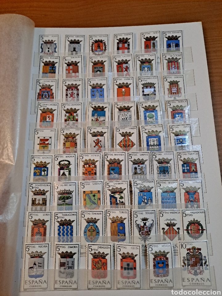 Sellos: COLECCI&Oacute;N COMPLETA DE SELLOS DE LOS ESCUDOS DE ESPA&Ntilde;A, VER - Foto 3