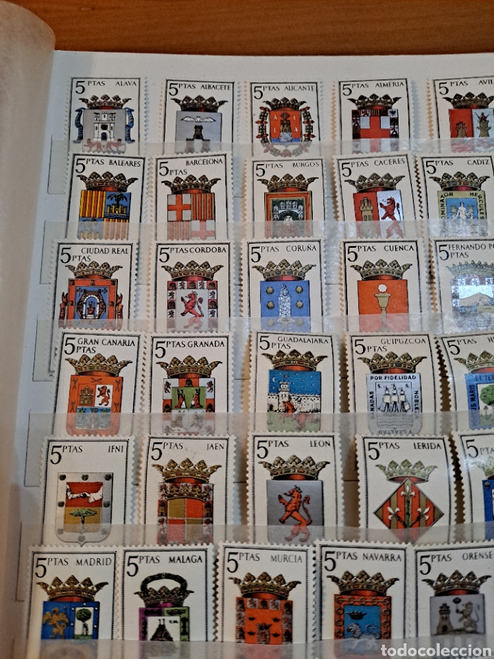 Sellos: COLECCI&Oacute;N COMPLETA DE SELLOS DE LOS ESCUDOS DE ESPA&Ntilde;A, VER - Foto 4
