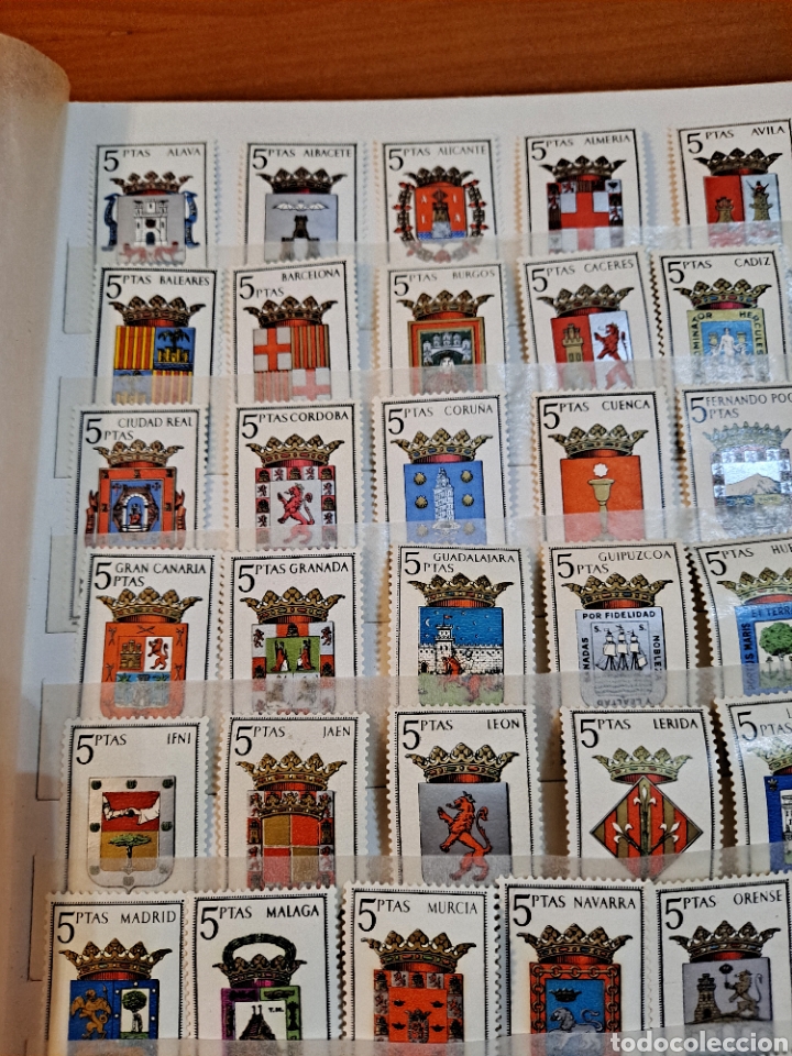 Sellos: COLECCI&Oacute;N COMPLETA DE SELLOS DE LOS ESCUDOS DE ESPA&Ntilde;A, VER - Foto 5