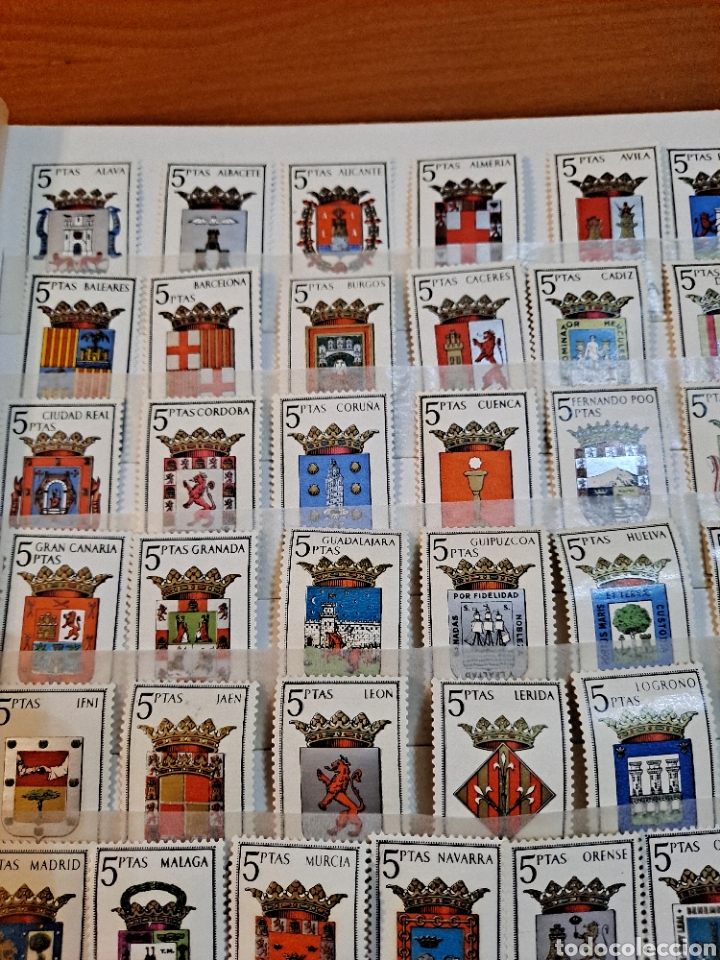 Sellos: COLECCI&Oacute;N COMPLETA DE SELLOS DE LOS ESCUDOS DE ESPA&Ntilde;A, VER - Foto 6