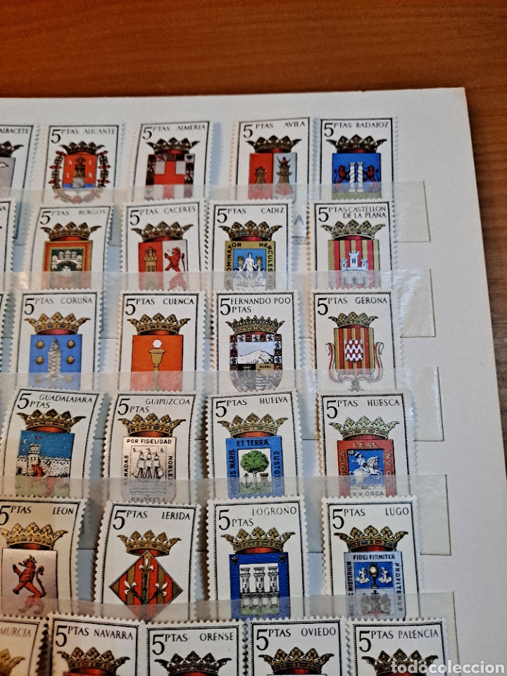 Sellos: COLECCI&Oacute;N COMPLETA DE SELLOS DE LOS ESCUDOS DE ESPA&Ntilde;A, VER - Foto 7