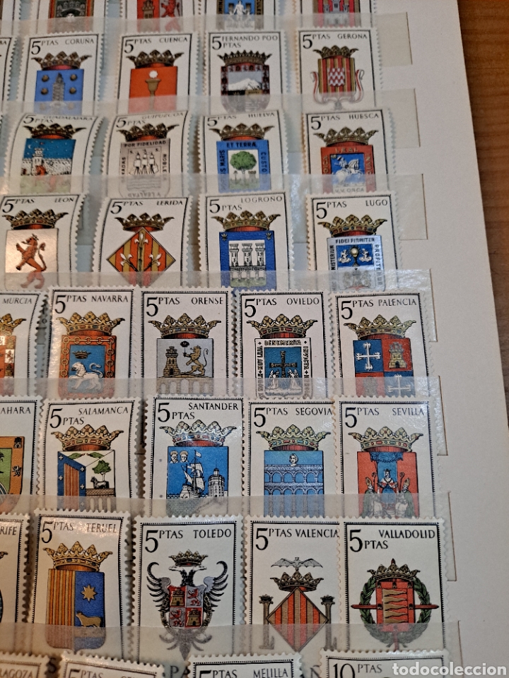 Sellos: COLECCI&Oacute;N COMPLETA DE SELLOS DE LOS ESCUDOS DE ESPA&Ntilde;A, VER - Foto 8