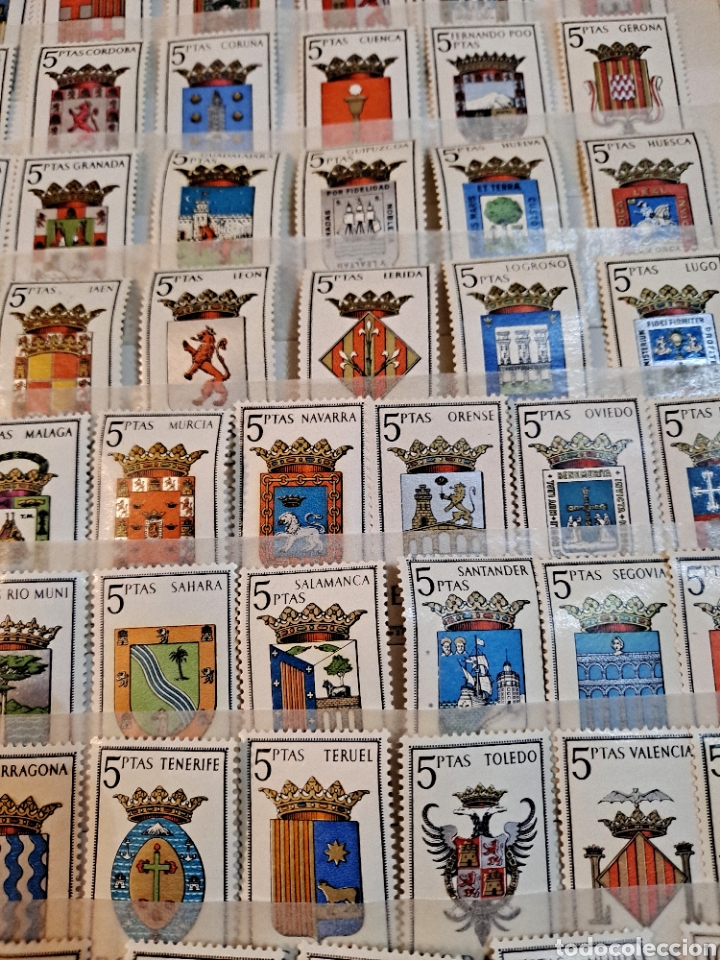 Sellos: COLECCI&Oacute;N COMPLETA DE SELLOS DE LOS ESCUDOS DE ESPA&Ntilde;A, VER - Foto 9