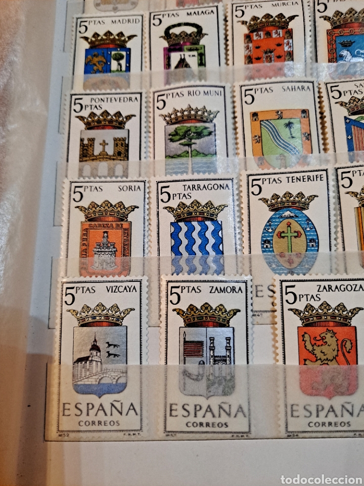 Sellos: COLECCI&Oacute;N COMPLETA DE SELLOS DE LOS ESCUDOS DE ESPA&Ntilde;A, VER - Foto 11