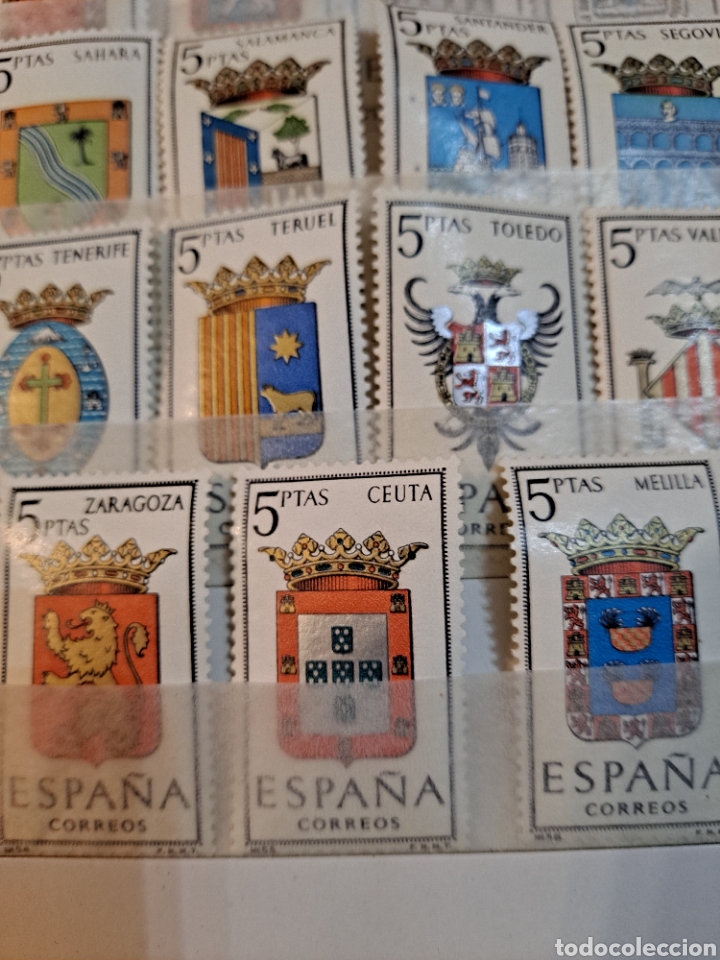 Sellos: COLECCI&Oacute;N COMPLETA DE SELLOS DE LOS ESCUDOS DE ESPA&Ntilde;A, VER - Foto 13
