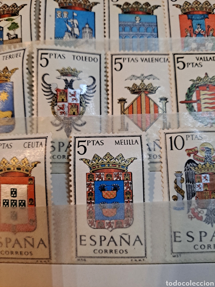 Sellos: COLECCI&Oacute;N COMPLETA DE SELLOS DE LOS ESCUDOS DE ESPA&Ntilde;A, VER - Foto 14