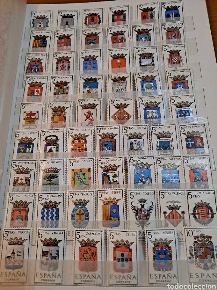 Sellos: COLECCI&Oacute;N COMPLETA DE SELLOS DE LOS ESCUDOS DE ESPA&Ntilde;A, VER - Foto 16