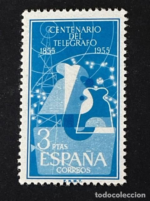 Sellos: I centenario del Tel&eacute;grafo, 1955, Edifil 1182, nuevo** - Foto 1