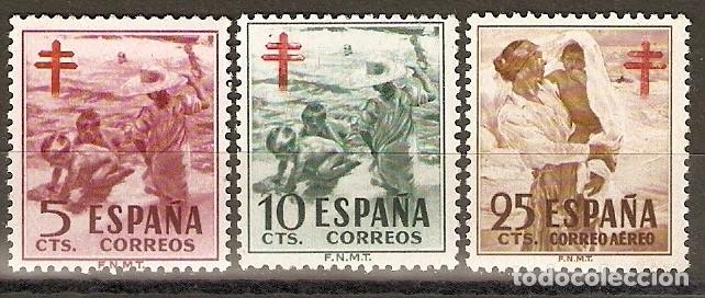 Sellos: 1951 TUBERCULOSOS EDIFIL 1103/5* NUEVO - Foto 1