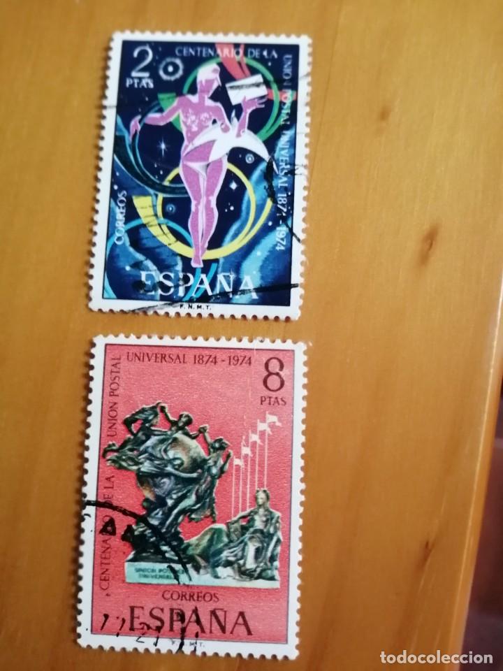 Sellos: A&Ntilde;O 1974 - EDIFIL 2211Y 2212 - SERIE: CENTENARIO DE LA UNI&Oacute;N POSTAL UNIVERSAL.