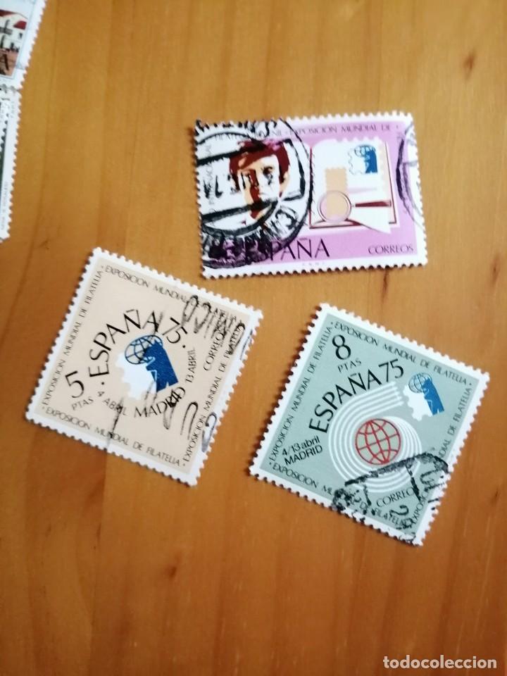 Sellos: A&Ntilde;O 1974 - EDIFIL 2174, 2175 Y 2176 - SERIE: EXPOSICI&Oacute;N MUNDIAL DE FILATELIA, ESPA&Ntilde;A 75.