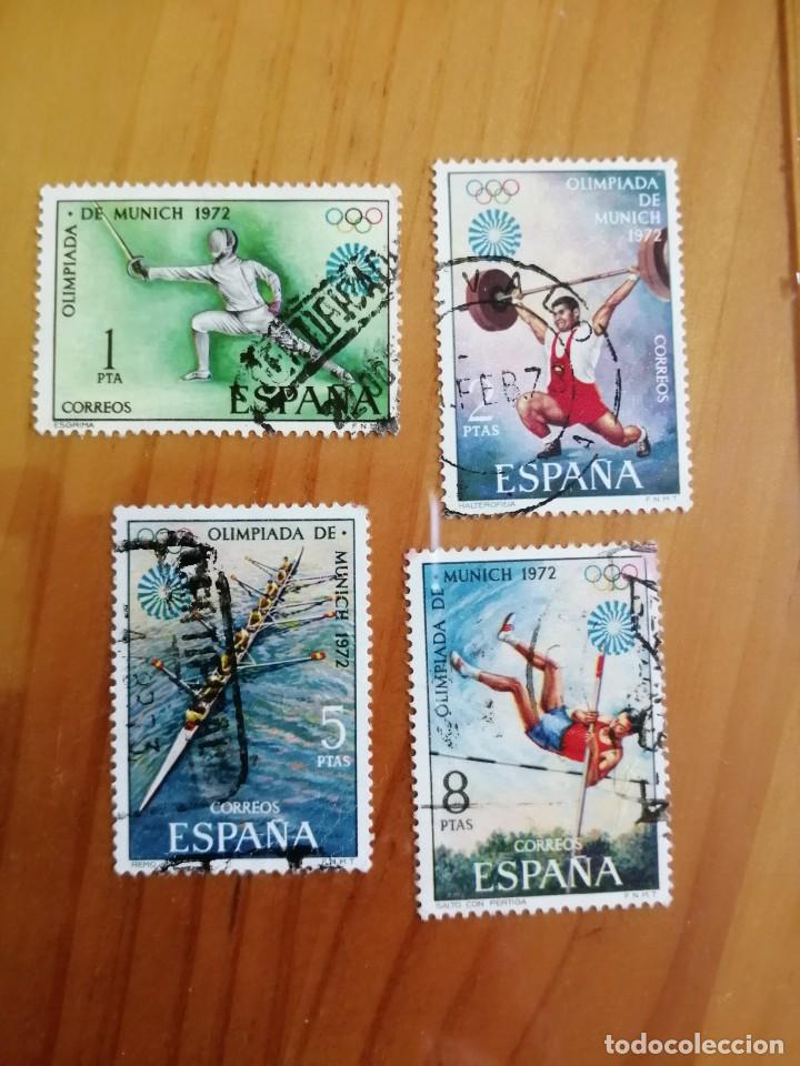 Sellos: A&Ntilde;O 1972 - EDIFIL 2098 a 2101 - SERIE: XX JUEGOS OLIMPICOS EN MUNICH.