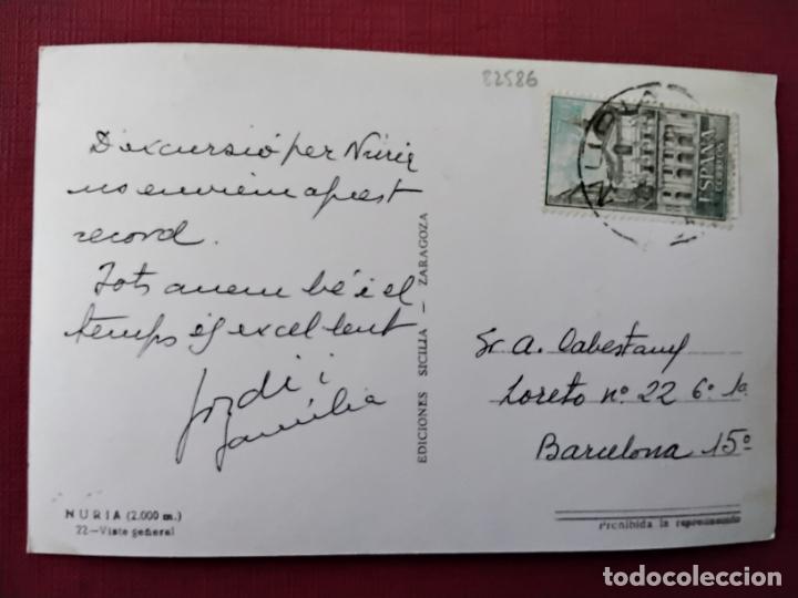 Sellos: postal nuria circulada a barcelona - Foto 1