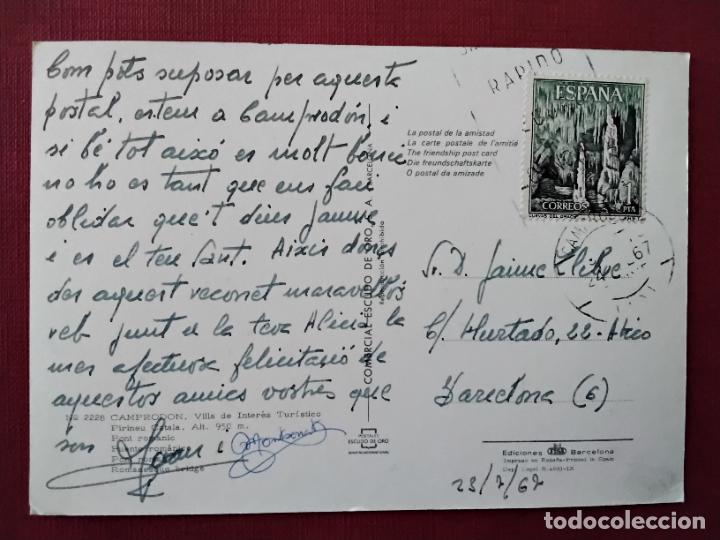 Sellos: postal camprodon circulada 1967 a barcelona - Foto 1