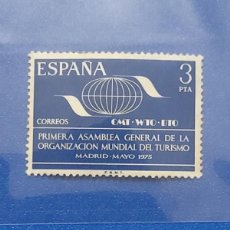 Sellos: 1975 - PRIMERA ASAMBLEA GENERAL DE LA ORGANIZACIÓN MUNDIAL DEL TURISMO - MADRID - MAYO- EDIF: 2262.. Lote 365925326
