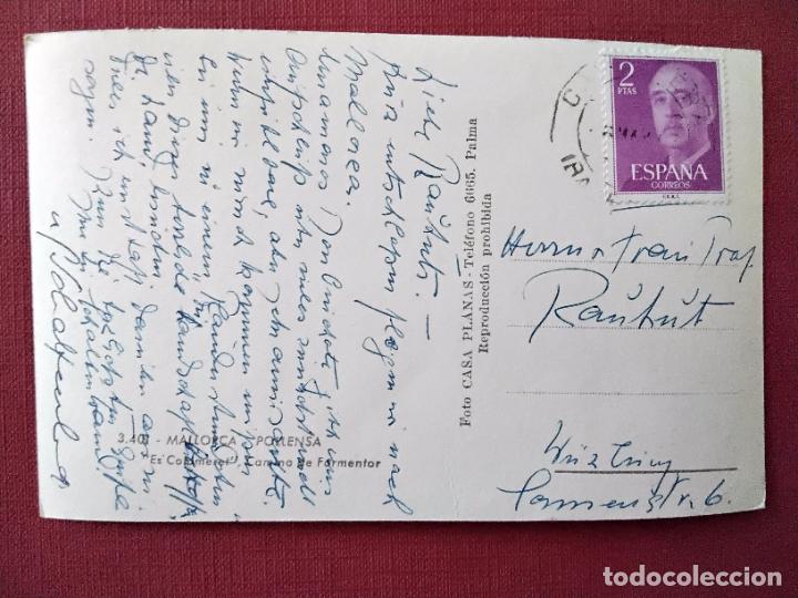 Sellos: postal POLLEN&Ccedil;A MALLORCA circulada A ALEMANIA - Foto 1