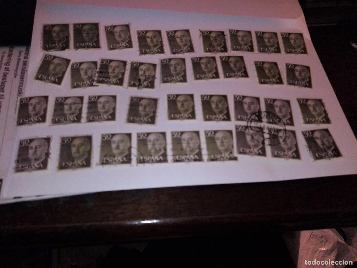 Stamps: 36 sellos de 50 cts